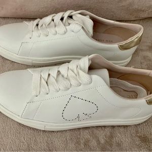Kate Spade Lift Sneaker Angelise OpticWhite/ GoldSize: 8.5 NWT